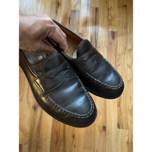 ALDEN SHELL CORDOVAN LHS #8 Penny Loafer Slip On Shoes 9D burgandy